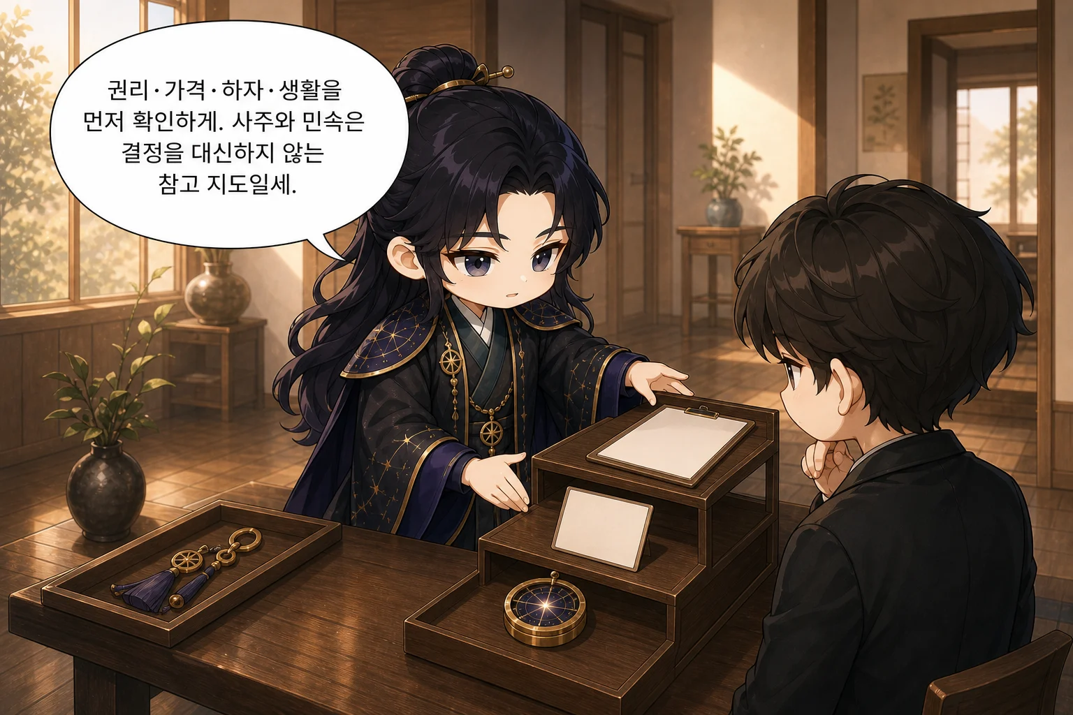 권리·가격·하자·생활을 먼저 확인하게. 사주와 민속은 결정을 대신하지 않는 참고 지도일세.