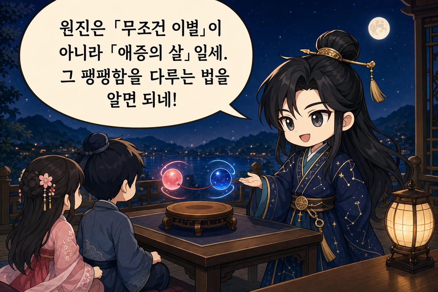 원진은 「무조건 이별」이 아니라 「애증의 살」일세. 그 팽팽함을 다루는 법을 알면 되네!